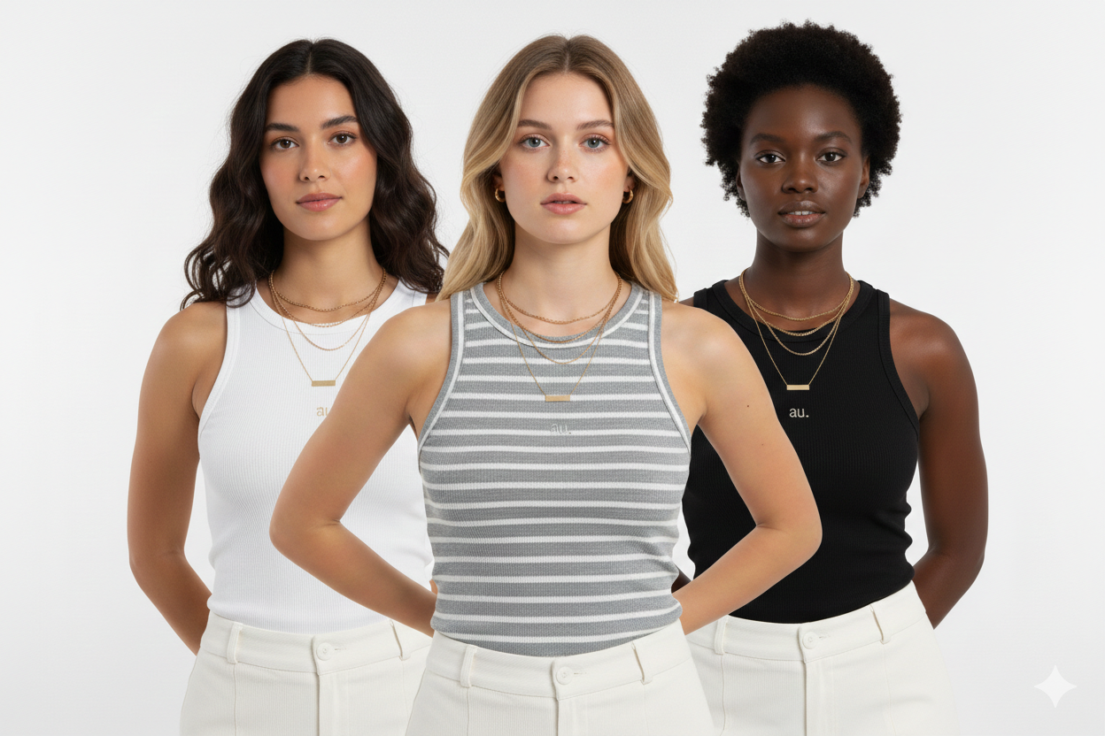 Set x 3 Tank Tops Básicos - Colección Nebulosa.